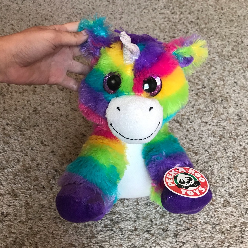 Rainbow unicorn stuffie